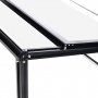 Minidrivhus med bne dr | 4mm sikkerhedsglas | Sort