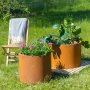 Rund plantepotte | 3 mm corten stl