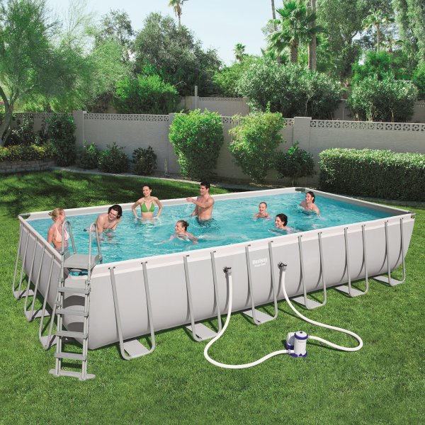 Bestway pool over jorden 7,3x3,7m - 132cm dybde | Power Steel (56474)