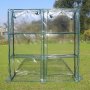 Plast drivhus 0,7m | Stlramme med PVC-belgning