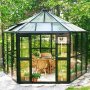 Orangeri/ Lysthus 10m | Sekskantet drivhus | Sikkerhedsglas