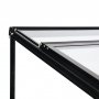 Minidrivhus med bne dr | 4mm sikkerhedsglas | Sort