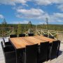 Stor spisegruppe udendrsmbler 220x160cm | 10 stole | Lyfco Svanesund