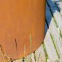 Rund plantepotte | 3 mm corten stl