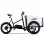 Boxcykel elektrisk | Oplukkelig ske | 17,5 Ah Samsung batteri | 8 gear + Reflekterende sele