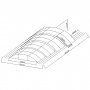 Pool tag 4x8m med sidedr | Slidbar - Aluminium
