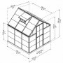 Drivhus 3,4m | Klar polycarbonat | Harmoni