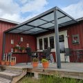 Kundebillede Skydetag veranda 12m² | Skyde altantag | Kanalplast / Aluminium