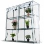 Plast drivhus 0,7m | Stlramme med PVC-belgning