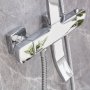 Loftsbrusest med badekararmatur | Spray ekstra hjt - Krom