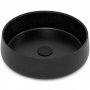 Rund hndvask 40cm | Sort granit | 100% natursten