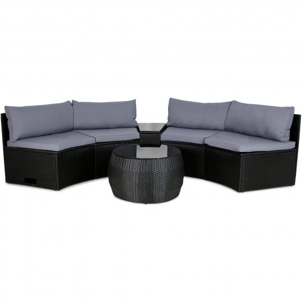 Rund lounge gruppe | Smart indbygget pudeopbevaring | Lyfco Frings